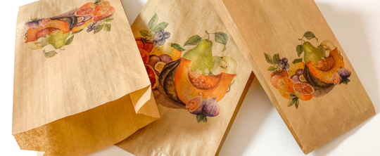 Nuevas bolsas de papel para frutas